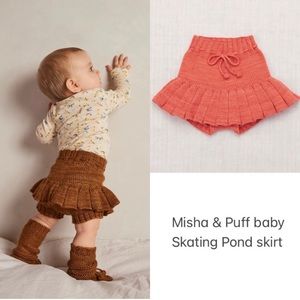 BNWT Misha & Puff baby skating pond skirt in Melon